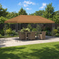 Gazebo con paredes laterales 6 x 3 m Amarillo Poliéster y Acero