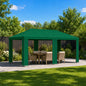 Gazebo de Jardín 6 x 3 m Amarillo Poliéster y Acero 190