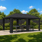 Gazebo de Jardín 6 x 3 m Amarillo Poliéster y Acero 190
