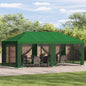 Gazebo con paredes laterales 6 x 3 m Amarillo Poliéster y Acero