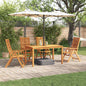 Conjunto de Comedor de Jardín 3 pcs Marrón