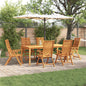 Conjunto de Comedor de Jardín 3 pcs Marrón
