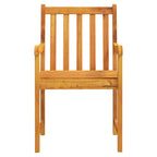 Conjunto de Comedor de Jardín 3 pcs Marrón