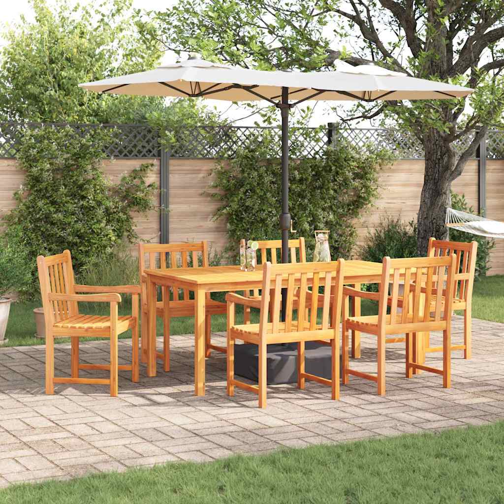 Conjunto de Comedor de Jardín 5 pcs Marrón