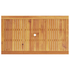 Conjunto de Comedor de Jardín 7 pcs Marrón