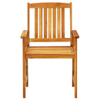 Conjunto de Comedor de Jardín 3 pcs Marrón