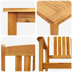 Conjunto de Comedor de Jardín 5 pcs Marrón