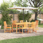 Conjunto de Comedor de Jardín 7 pcs Marrón