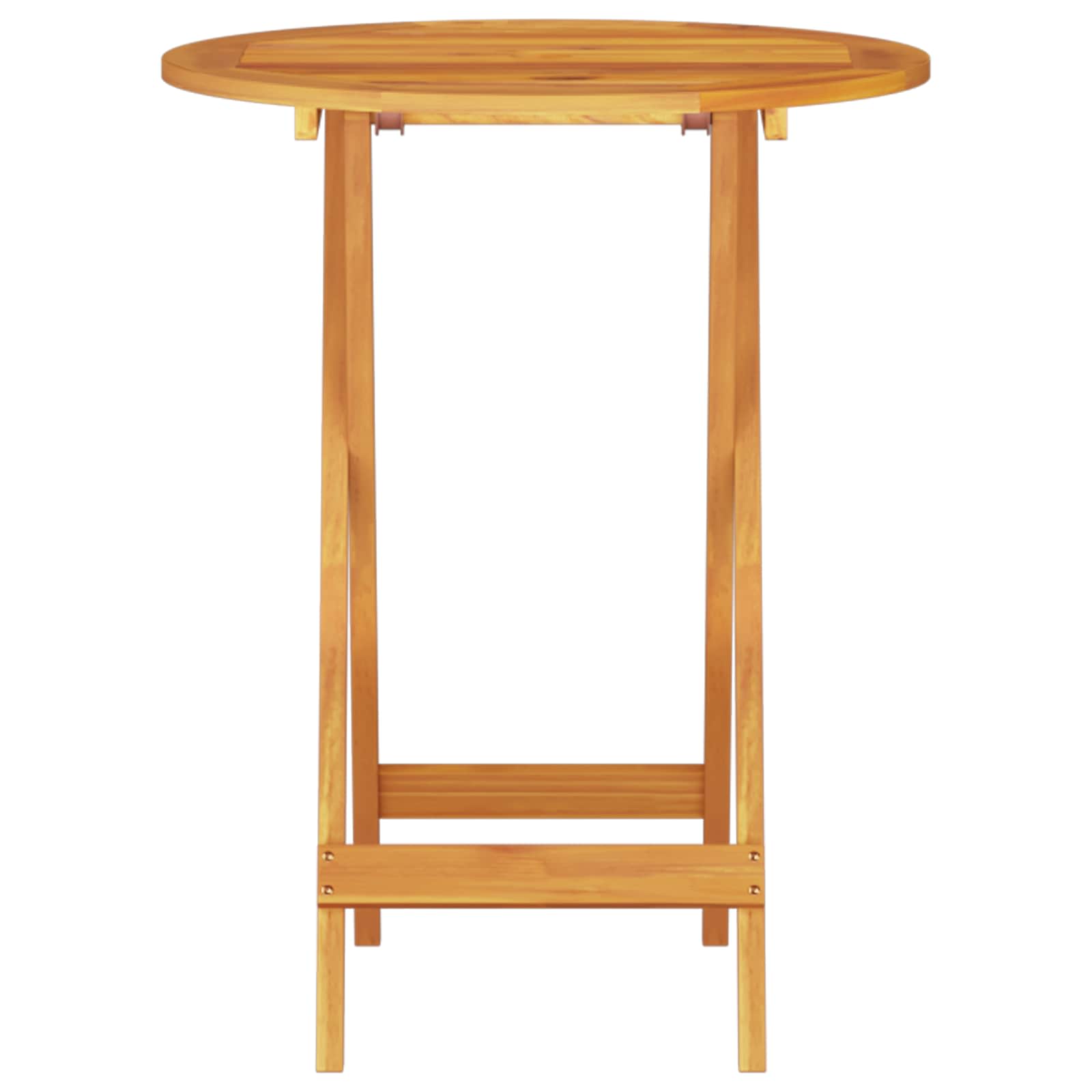 Conjunto de Bistro Plegable 3 pcs Marrón