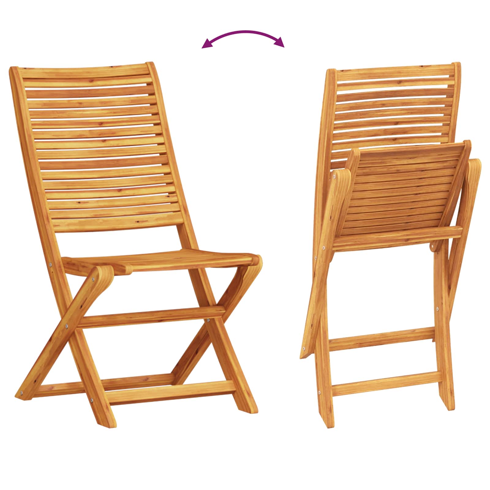 Conjunto de Bistro Plegable 3 pcs Marrón