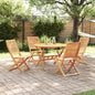 Conjunto de Comedor de Jardín 5 pcs Beige
