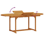 Conjunto de Comedor de Jardín 5 pcs Marrón