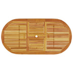 Conjunto de Comedor de Jardín 7 pcs Marrón