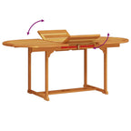 Conjunto de Comedor de Jardín 5 pcs Marrón