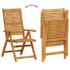 Conjunto de Comedor de Jardín 5 pcs Marrón