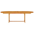 Conjunto de Comedor de Jardín 7 pcs Marrón