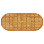 Conjunto de Comedor de Jardín 7 pcs Marrón