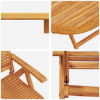 Conjunto de Comedor de Jardín 5 pcs Marrón