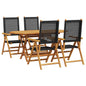 Conjunto de Comedor de Jardín 5 pcs Beige