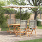 Conjunto de Comedor de Jardín 5 pcs Beige