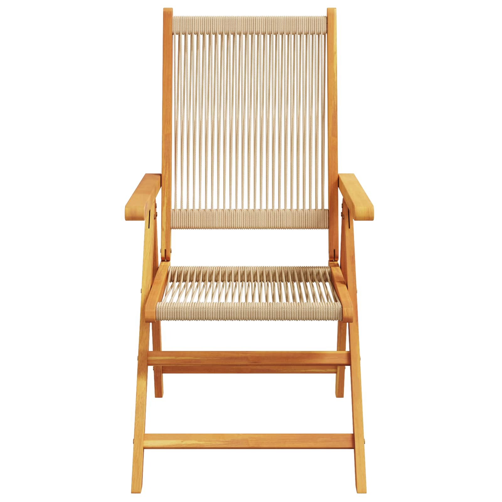Conjunto de Comedor de Jardín 5 pcs Beige