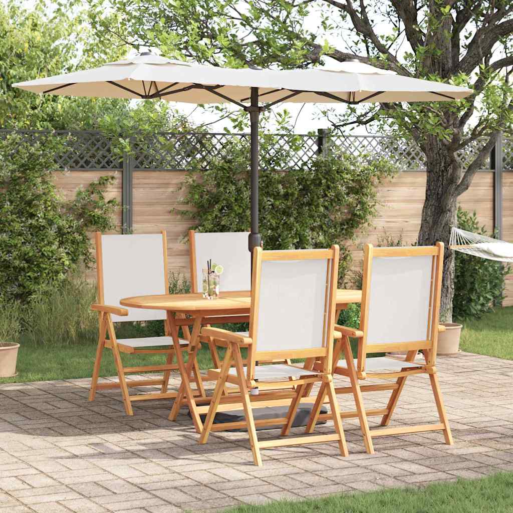Conjunto de Comedor de Jardín 5 pcs Antracita