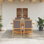 Conjunto de Comedor de Jardín 5 pcs Antracita