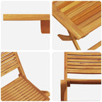 Conjunto de Comedor de Jardín 5 pcs Marrón