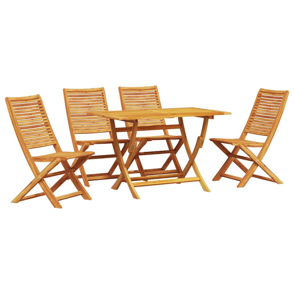 Conjunto de Comedor de Jardín 5 pcs Marrón