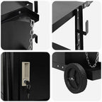 Carro de soldadura Negro 91 x 47 x 96 cm Acero