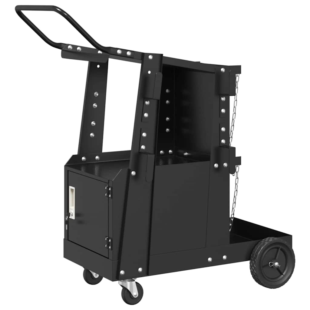Carro de soldadura Negro 91 x 47 x 96 cm Acero