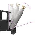 Carro de soldadura Negro 91 x 47 x 96 cm Acero