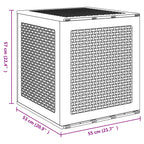Caja de Almacenamiento 55 x 53 x 57 cm Polipropileno