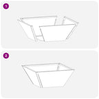 Maceta para Jardín 35 x 35 x 15 cm Acero laminado en frío