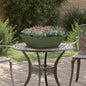 Vaso de Jardim 35 x 35 x 15 cm Aço laminado a frio