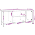 Gabinete de TV Madera Vieja 102 x 35 x 45 cm