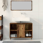 Gabinete de Baño con estante Madera Vieja 80 x 33 x 60 cm