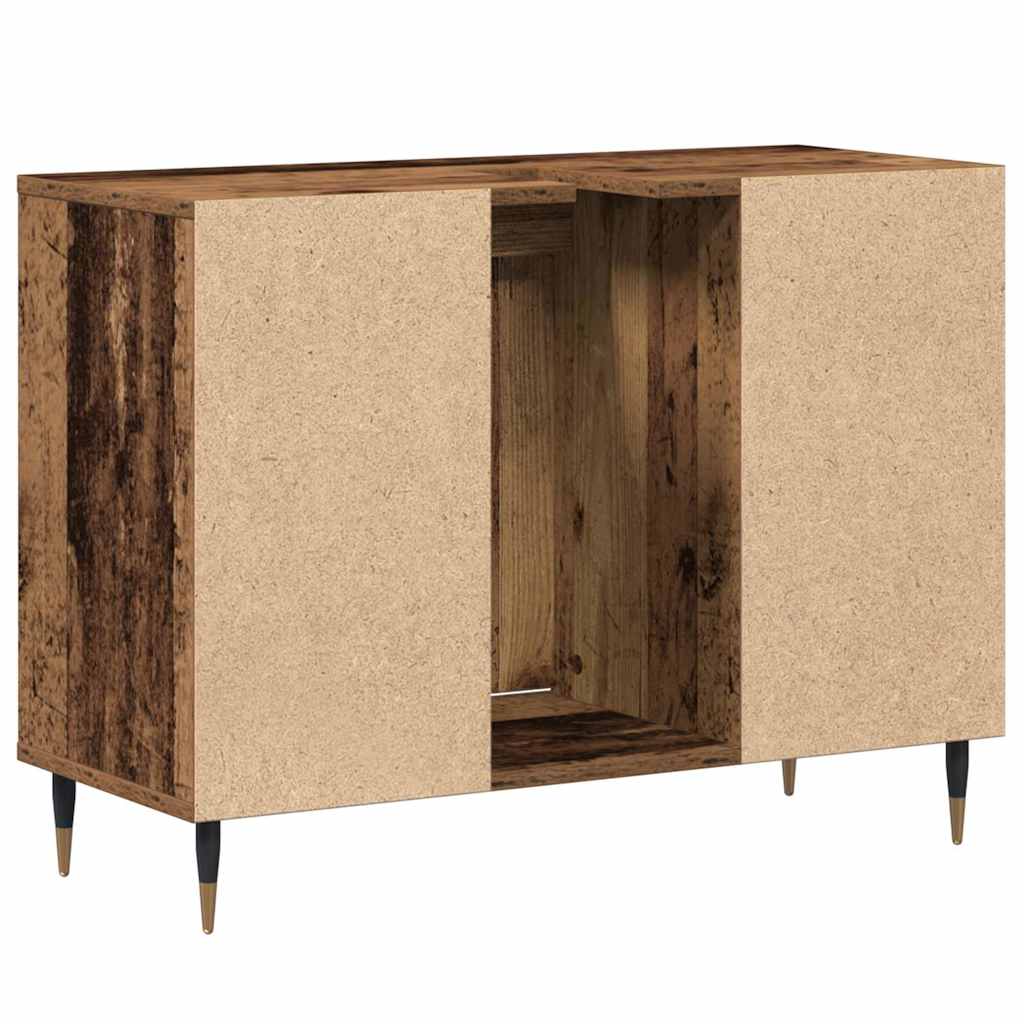 Gabinete de Baño con estante Madera Vieja 80 x 33 x 60 cm