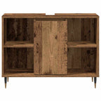 Gabinete de Baño con estante Madera Vieja 80 x 33 x 60 cm