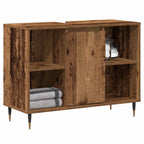 Gabinete de Baño con estante Madera Vieja 80 x 33 x 60 cm