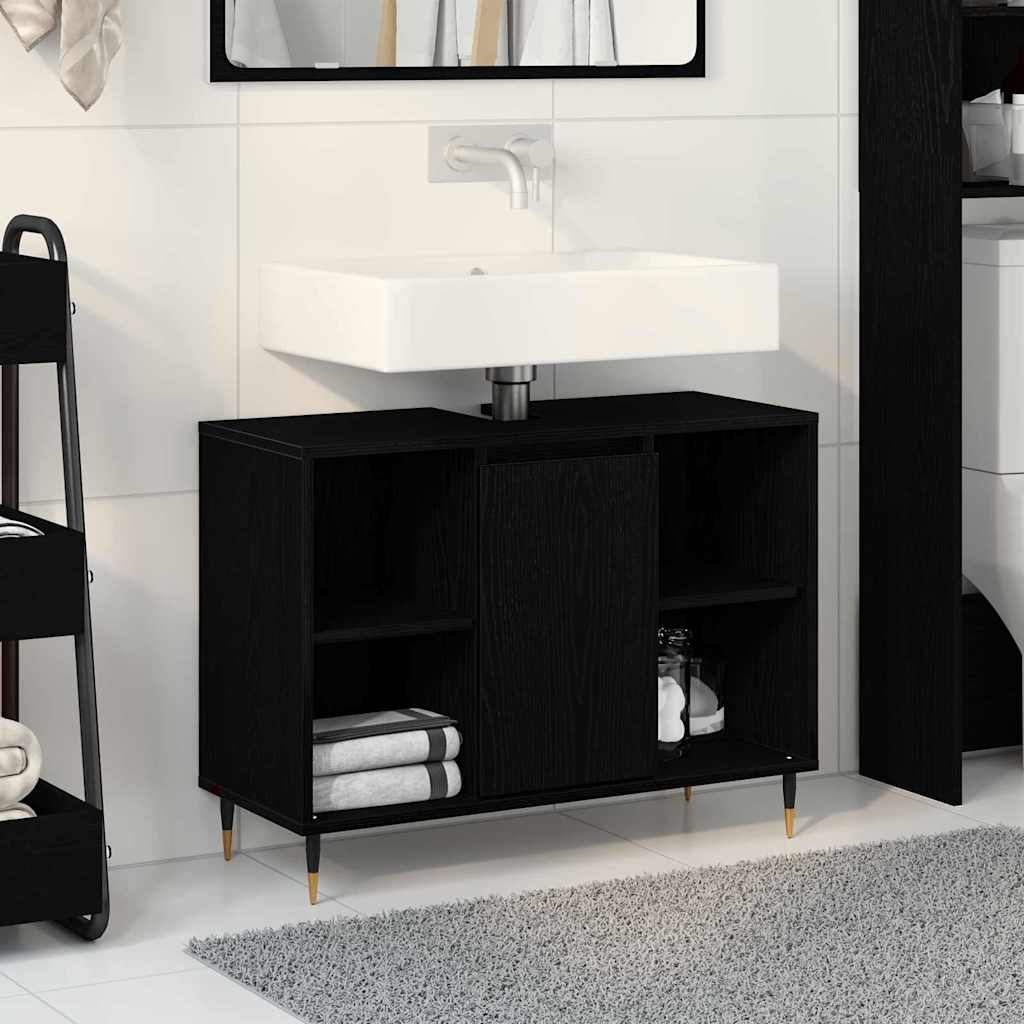 Gabinete de Baño con estante Madera Vieja 80 x 33 x 60 cm