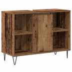 Gabinete de Baño con estante Madera Vieja 80 x 33 x 60 cm