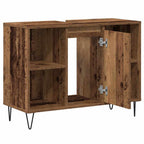Gabinete de Baño con estante Madera Vieja 80 x 33 x 60 cm