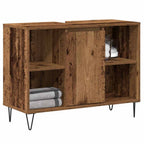 Gabinete de Baño con estante Madera Vieja 80 x 33 x 60 cm