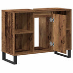 Gabinete de Baño con estante Madera Vieja 80 x 33 x 60 cm