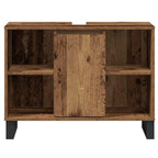 Gabinete de Baño con estante Madera Vieja 80 x 33 x 60 cm