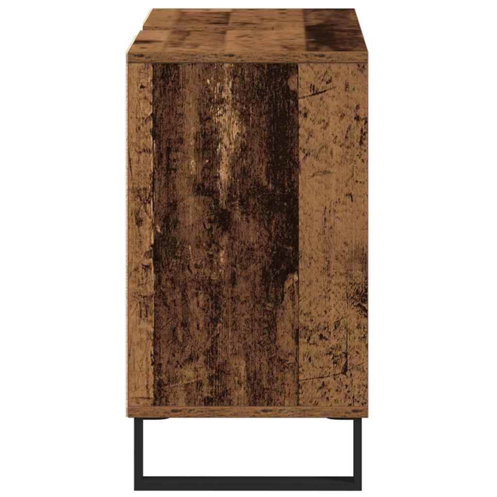 Gabinete de Baño con estante Madera Vieja 80 x 33 x 60 cm