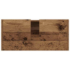 Gabinete de Baño con estante Madera Vieja 80 x 33 x 60 cm