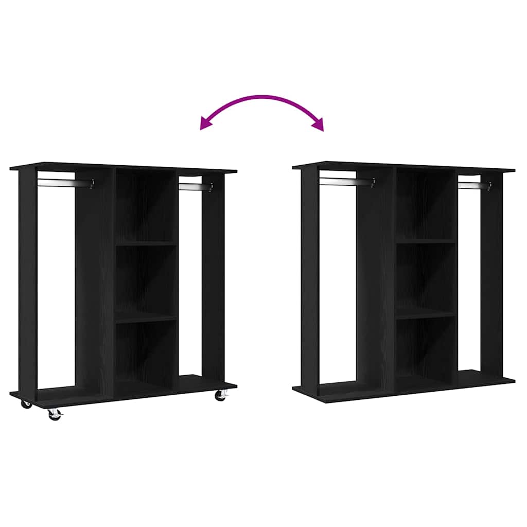Armario Roble negro 102 x 38 x 110 cm Madera contrachapada