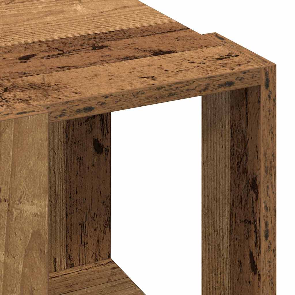 Mesa de Café Madera envejecida 32 x 32 x 30 cm